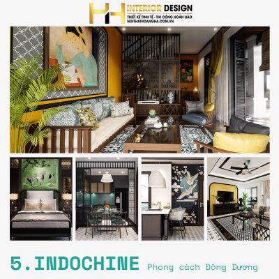 Phong cách thiết kế nội thất Đông Dương (Indochine) 